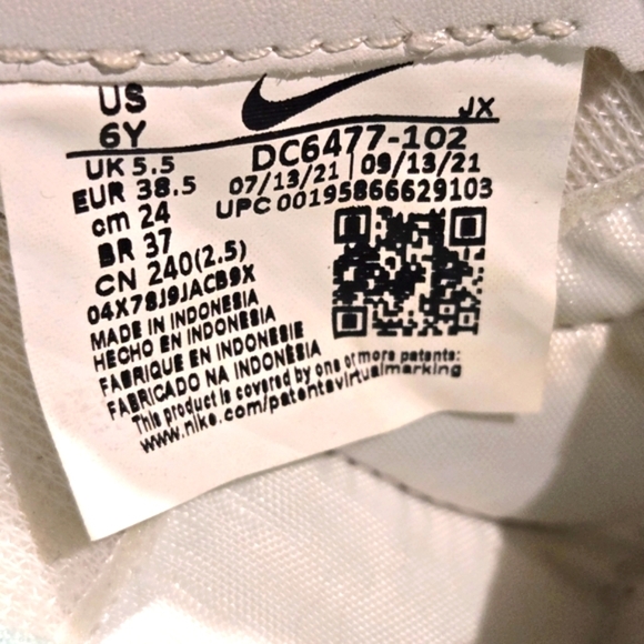 Nike Waffle Trainer 2 GS 'White Mint Copper Youth Sz 6Y #DC6477 102 - Picture 8 of 8